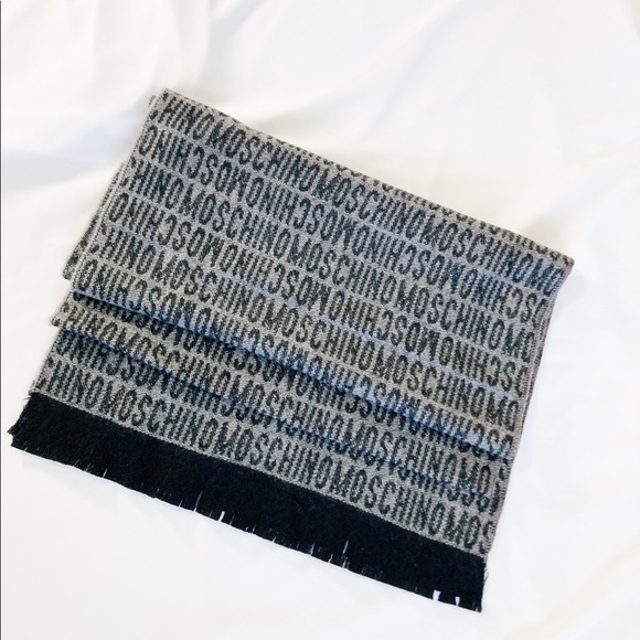 Moschino Accessories - Moschino Monogram Wool Scarf